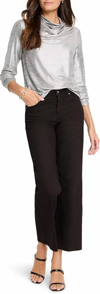 Nic + Zoe - Women's Shine Drape Neck Top