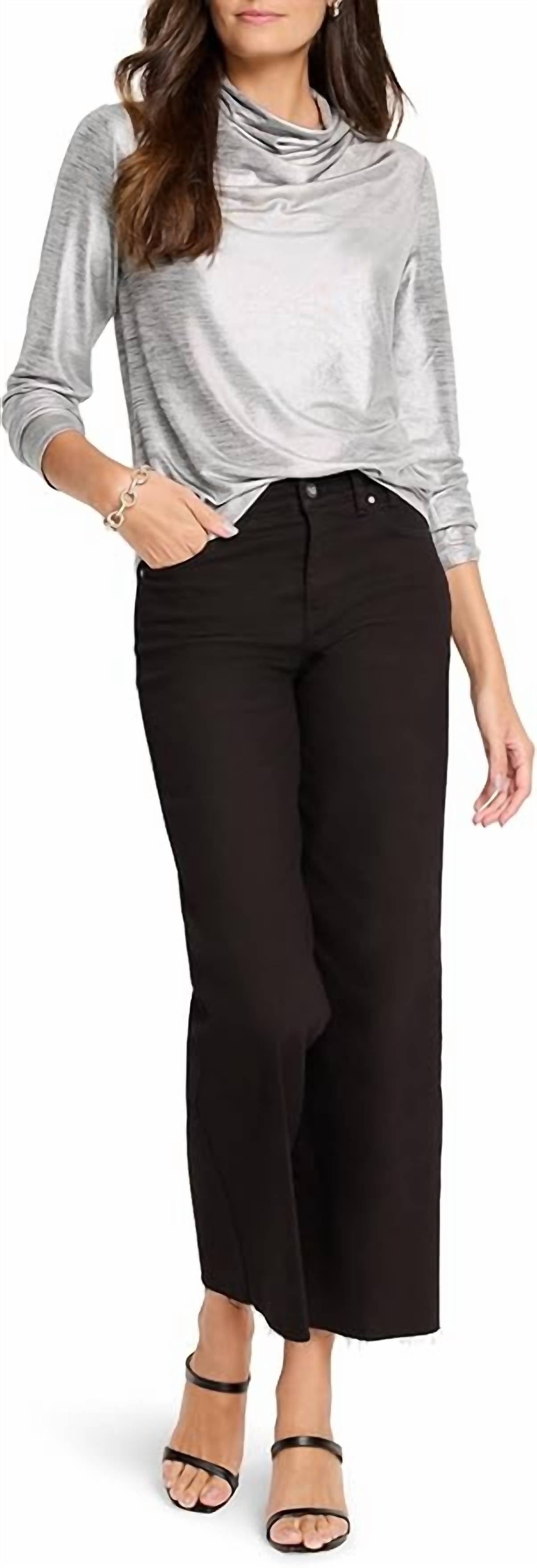 Nic + Zoe - Women's Shine Drape Neck Top
