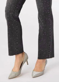 Coco + Carmen - Everstretch Straight Leg Jeans With Rhinestones