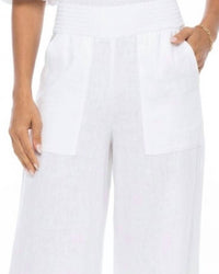 SOLE Nicole No Tie Pant in white - women's pants - detail view