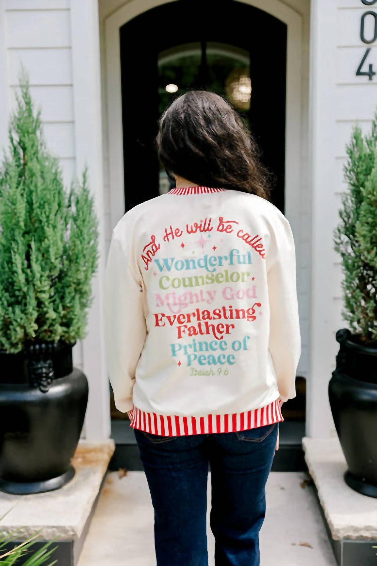 Layerz Clothing - Sunday Sweatshirt With Isaish 9:6 Verse