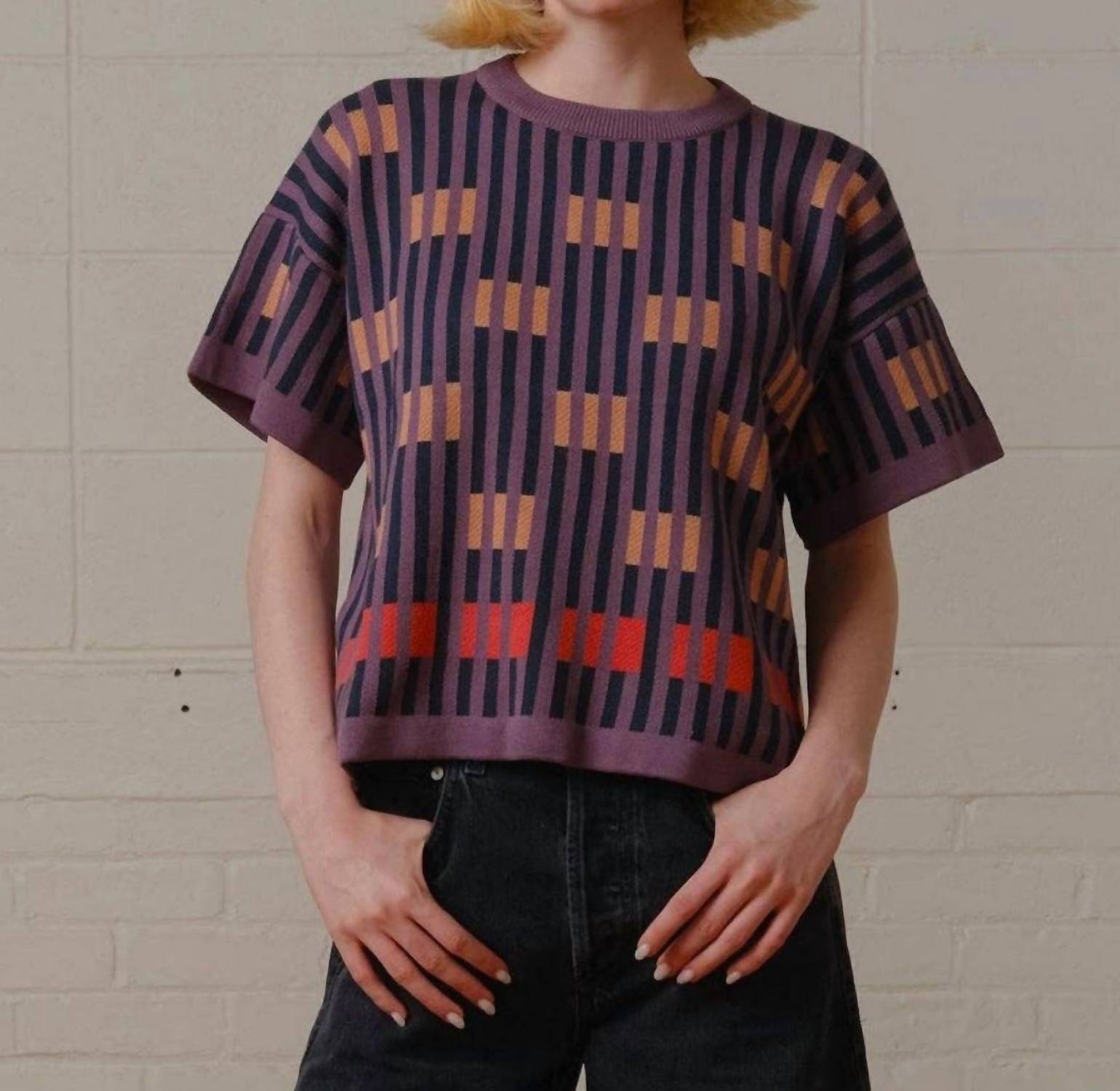 The Endery - Bauhaus Short Sleeve Sweater Tee