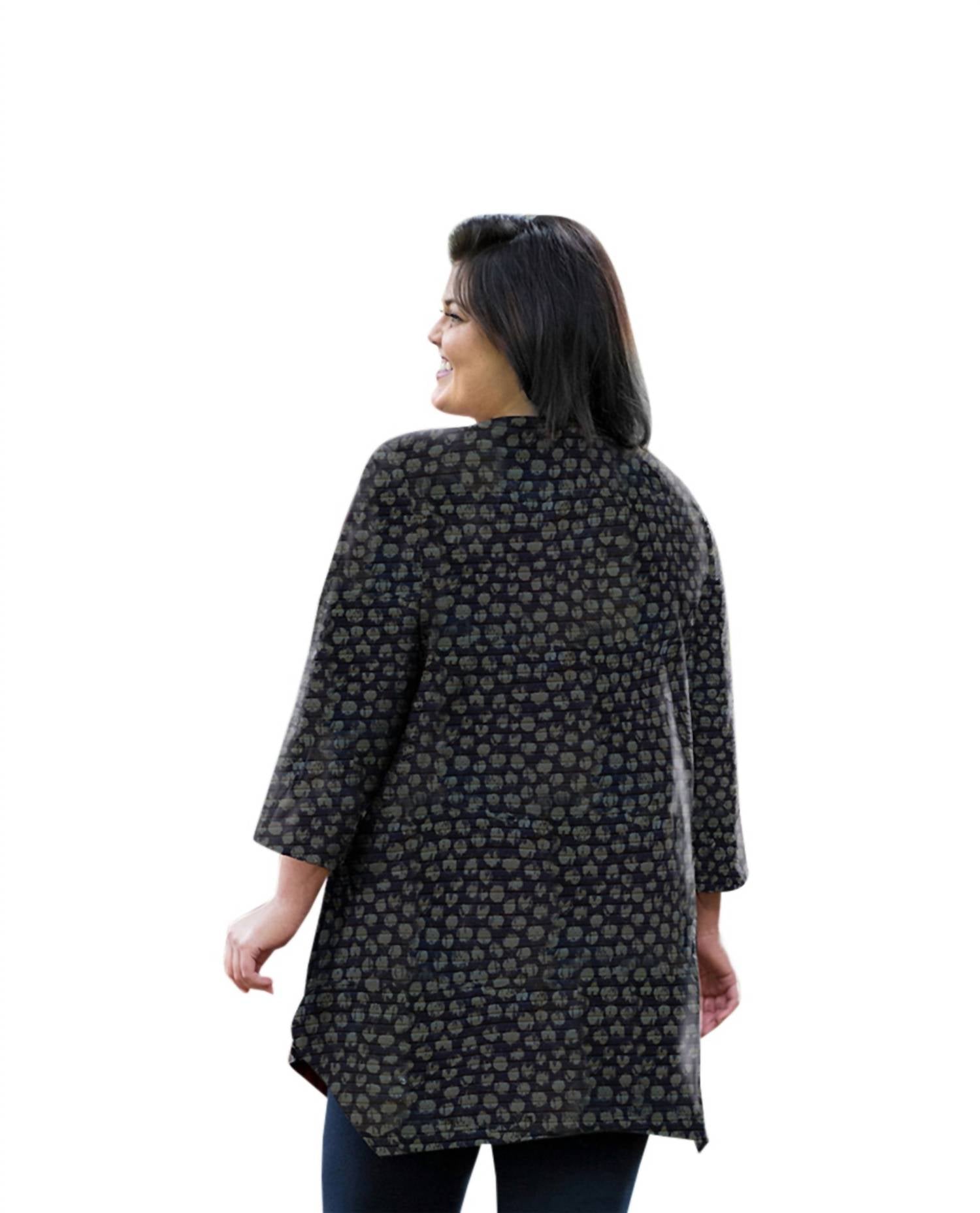 On The Plus Side - Printed Matsin Tunic - Plus