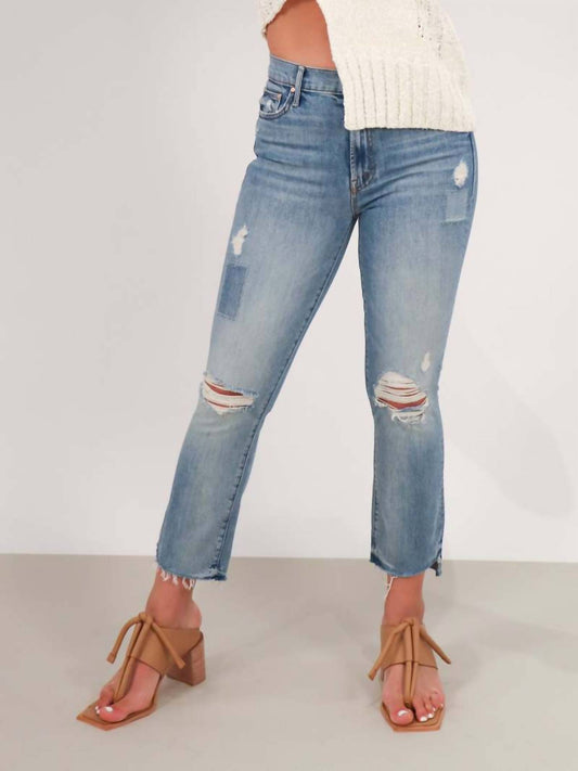 Mother - INSIDER CROP STEP FRAY JEANS