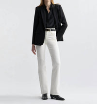 NILI LOTAN Joan Straight-leg Jean in cream - women's jeans