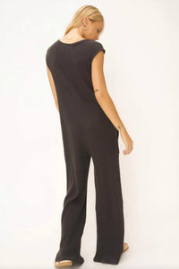 Project Social T - Frida Henley Sweater Rib Jumpsuit
