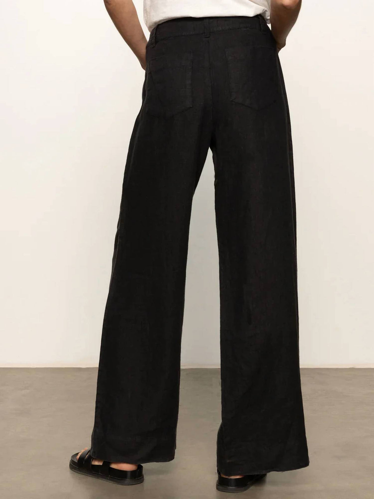 Sanctuary - Linen Marine Wide Leg Pants