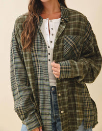 Aemi + Co - Kambrie Plaid Flannel Shirt