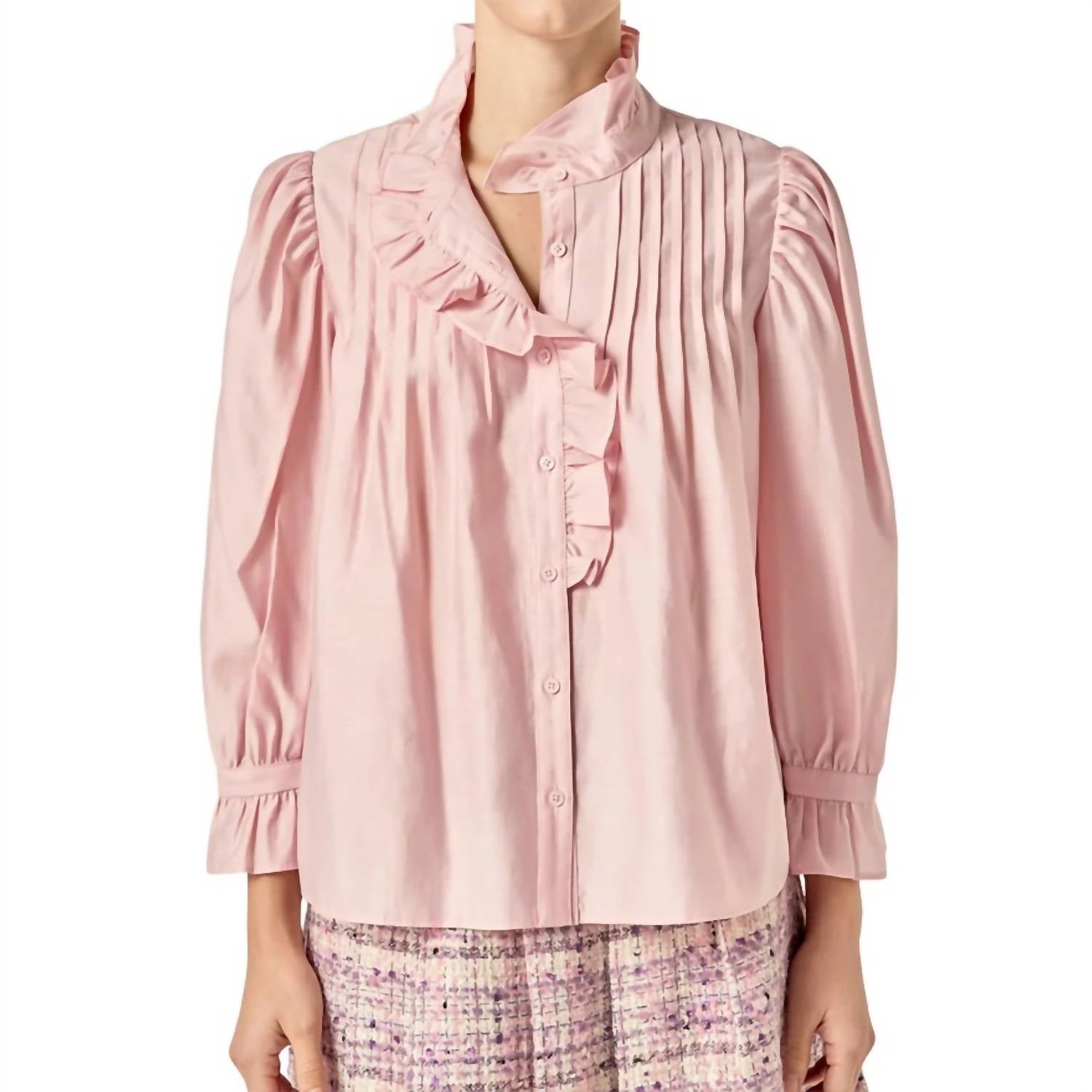 English Factory - Ruffle detail blouse