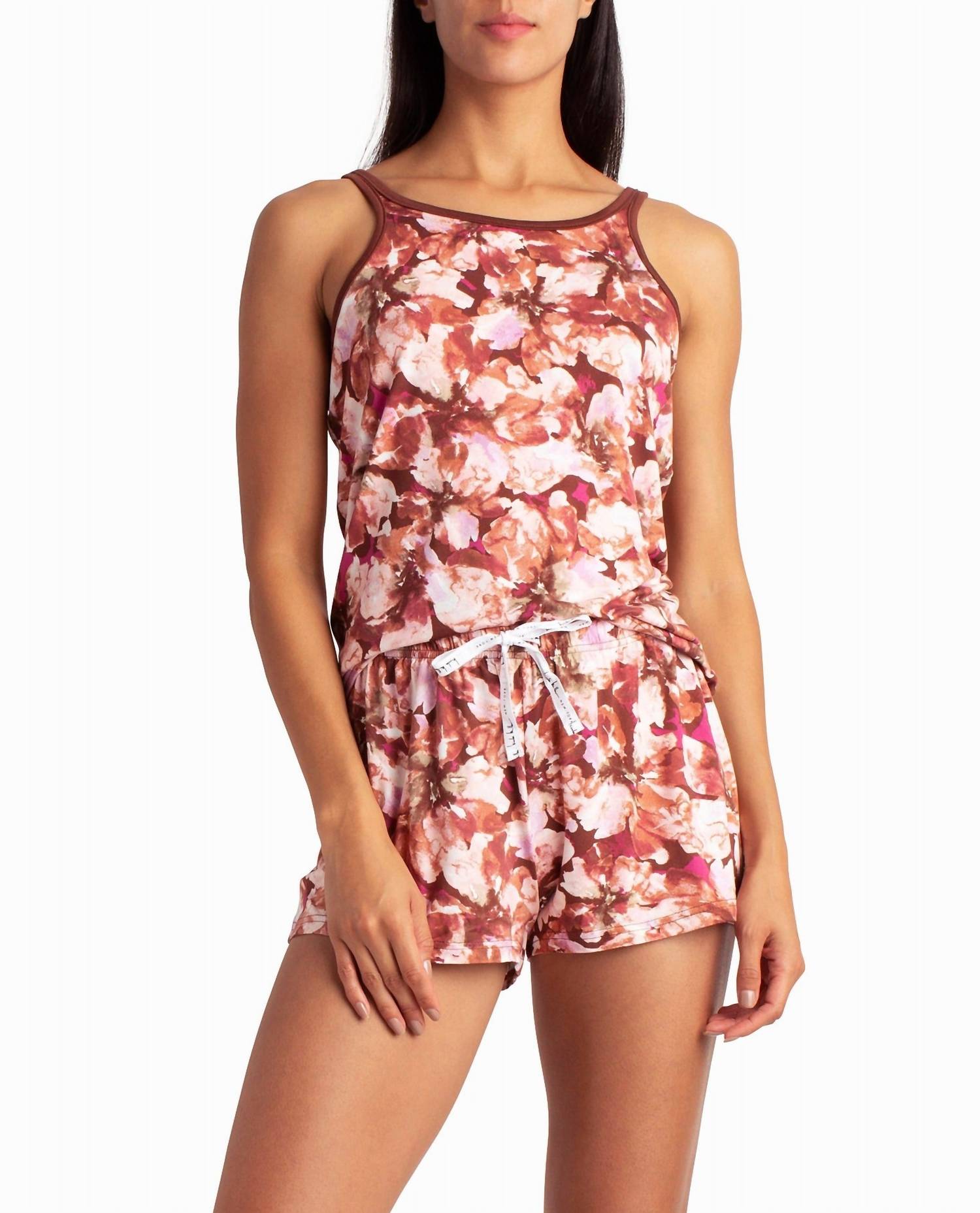 Nicole Miller - Peached Jersey Three-Piece Sleepwear Set