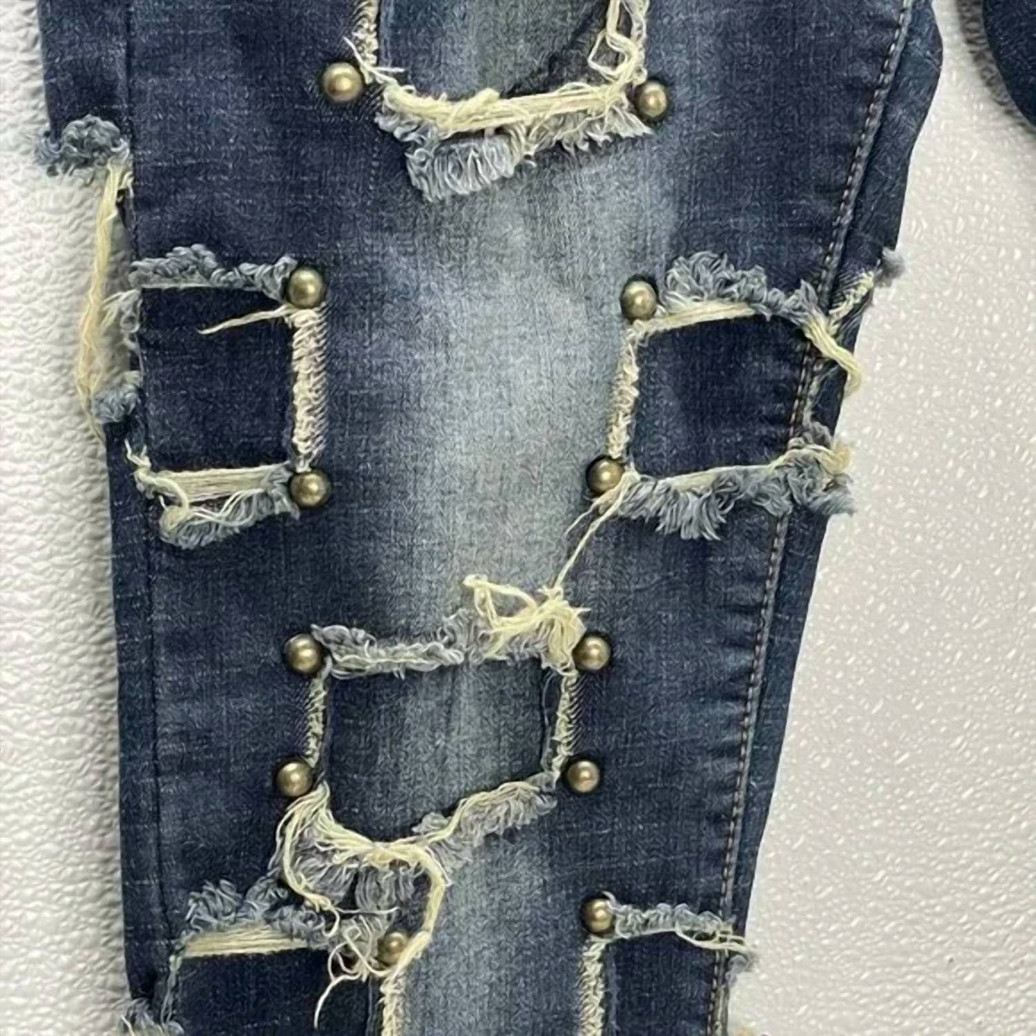 Watson Menswear - Men's Stacked Studded Jeans