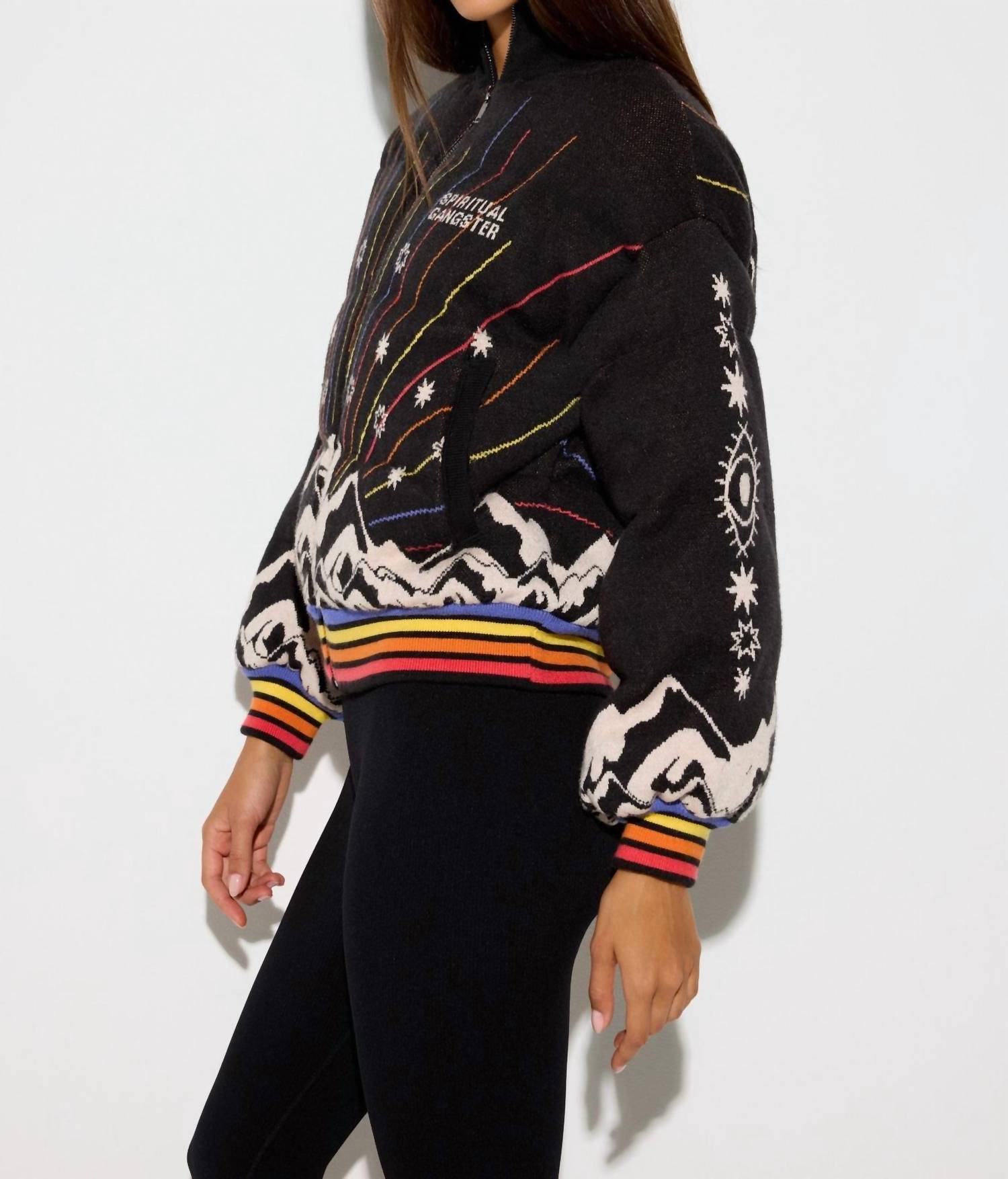 Spiritual Gangster - Namaski Rays Rumi Puffer Jacket