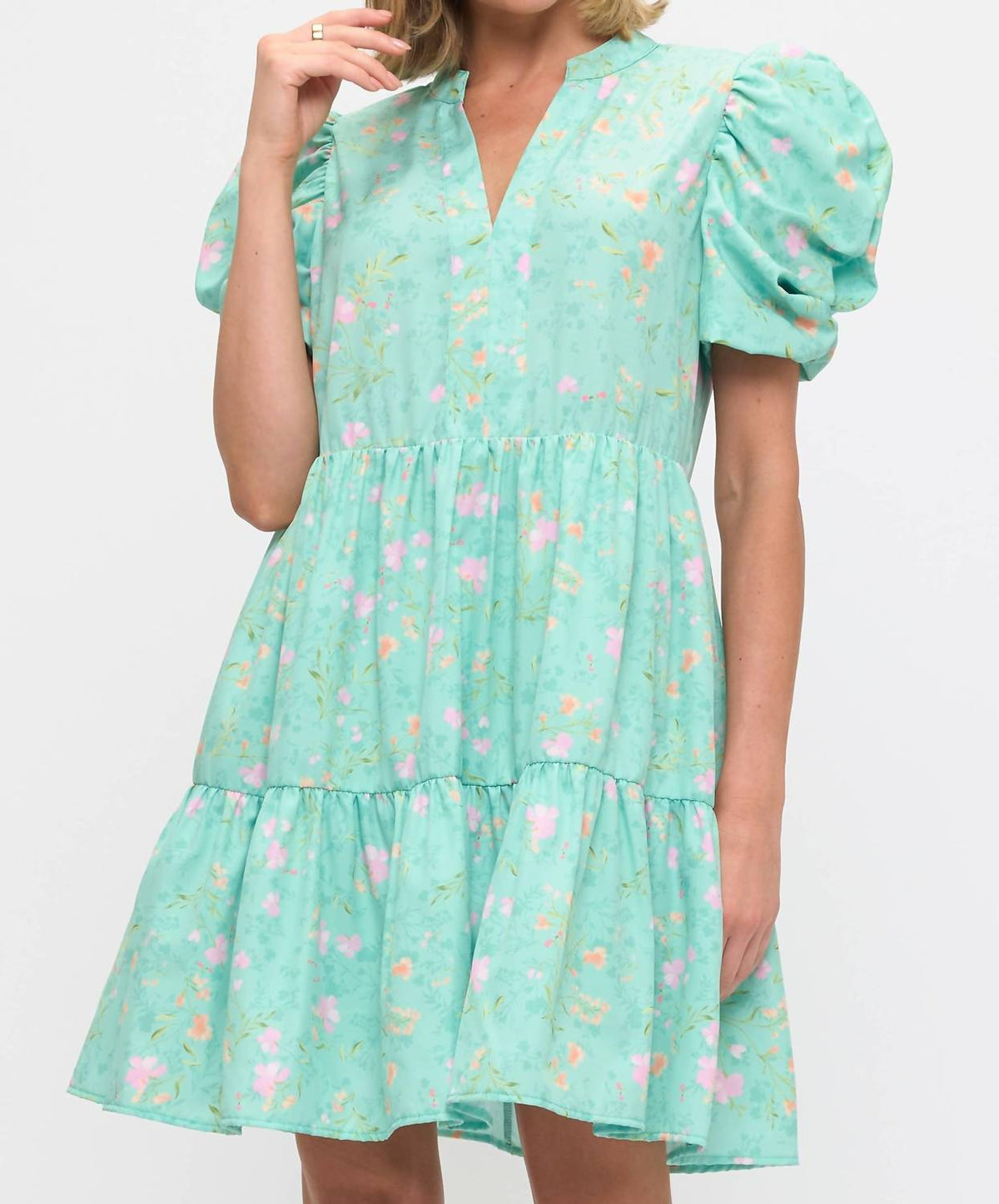 Beeson River - Floral Baby Doll Mini Dress
