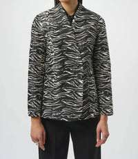 Joseph Ribkoff - Zebra Print Double Breasted Blazer