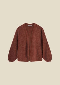 Summum - Oversized Cardigan Mohair Blend Knit-Cherry