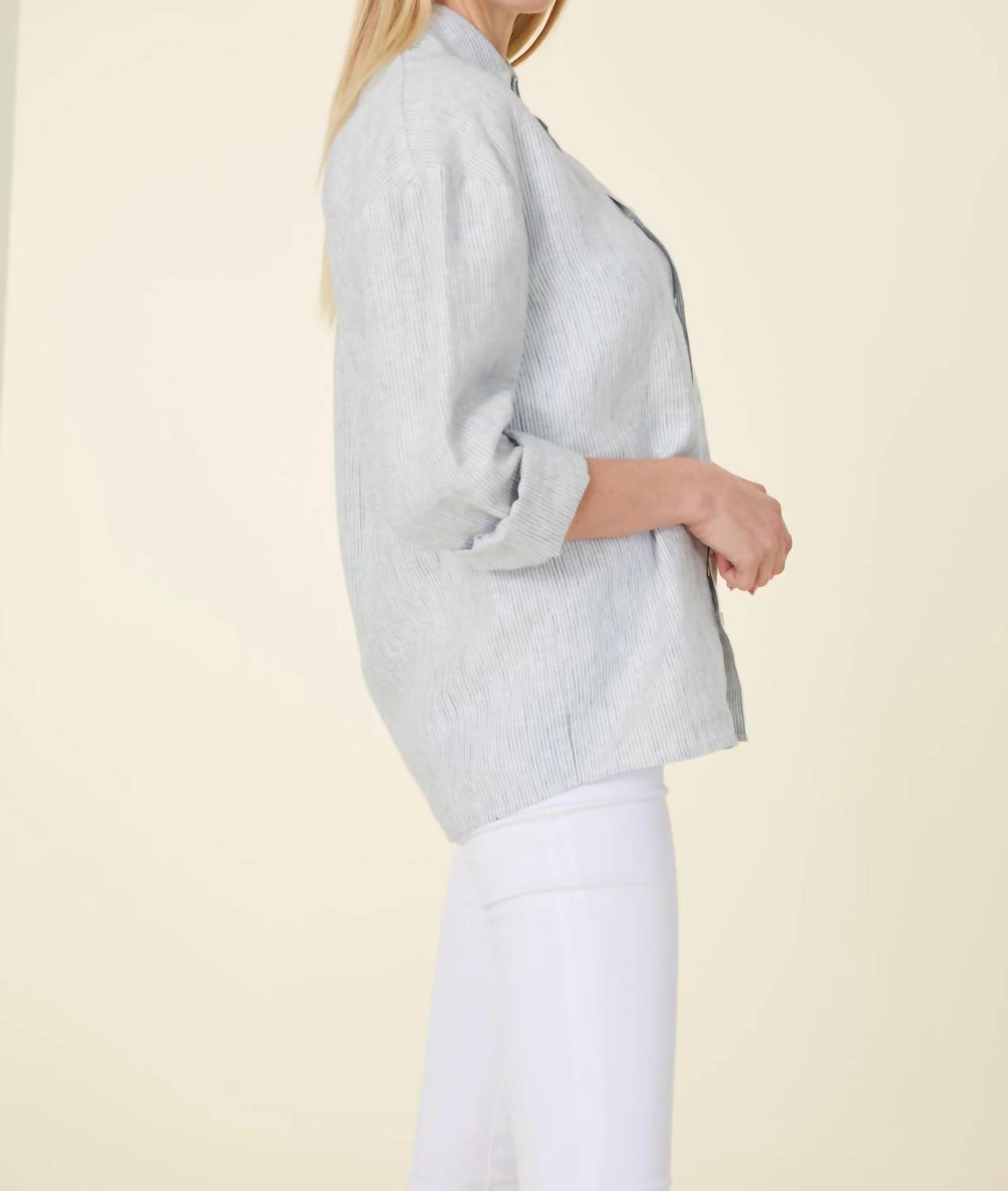 Dolce Cabo - Striped Long Sleeve Shirt