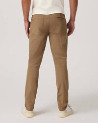 Vuori Cascade Tech Chino Pant in pecan - men's pants - detail view