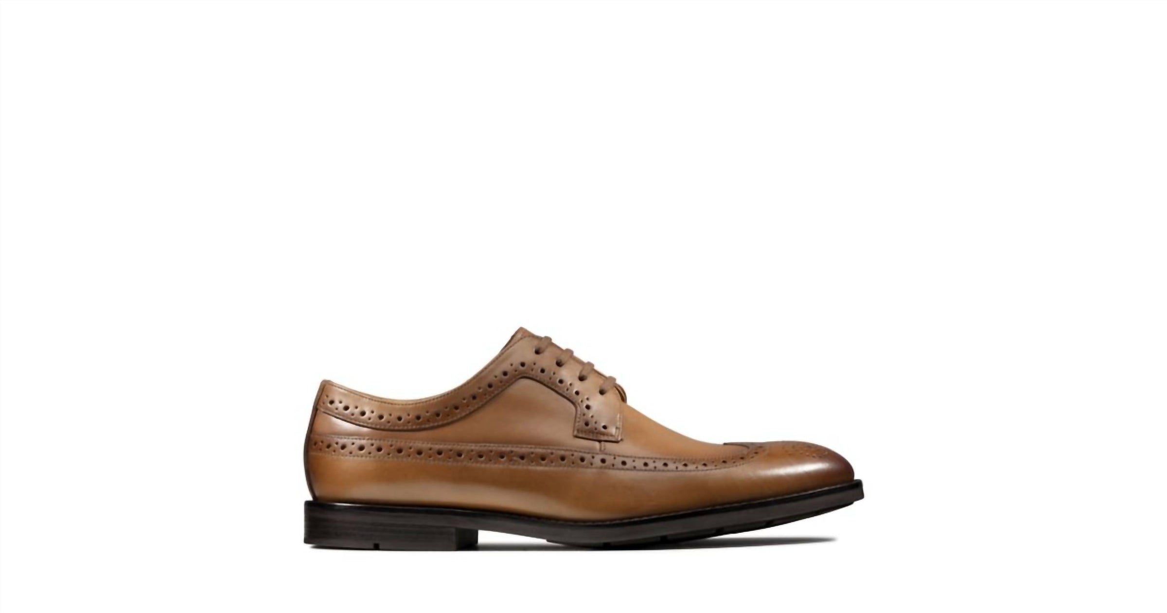 Clarks Men's Ronnie Limit brogues Lace Up Shoes in tan - men's shoe - alternate view