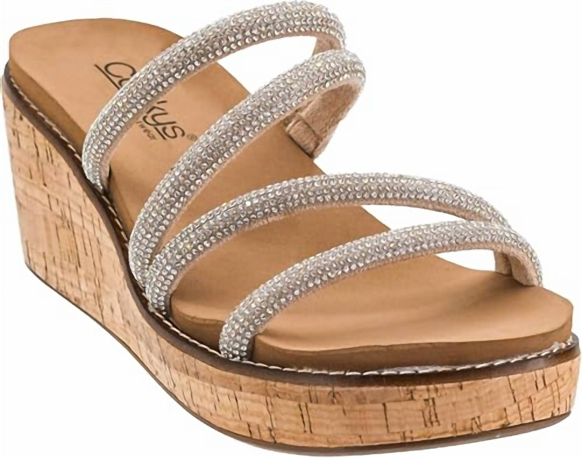 Corkys Footwear - Women's Summer Glitter Strappy Wedge Sandals