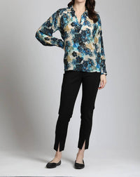 Apny - Pull-on Ponte Pant With Split Hem