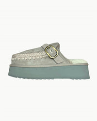 Mou - Women's Platform Suede Clog