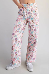 Ee:Some - Pretty Floral Pants