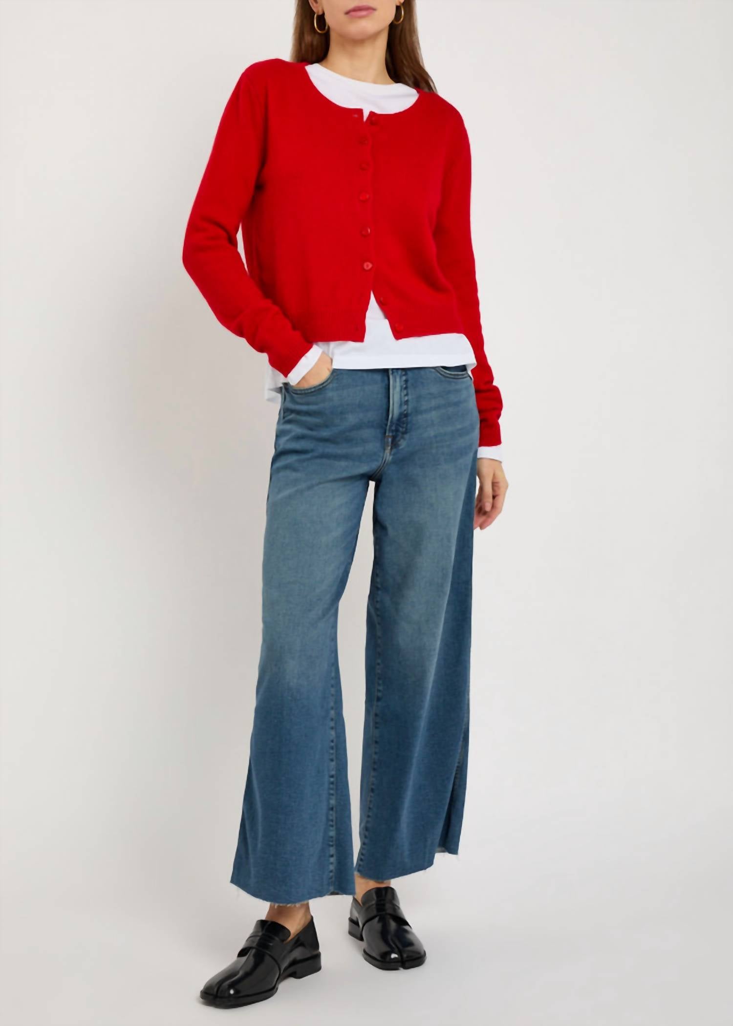 GOOD AMERICAN Good Skate Crop Jeans in indigo1139 - women's jeans