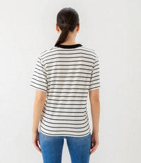 Karen Kane - Stripe Short Sleeve Top
