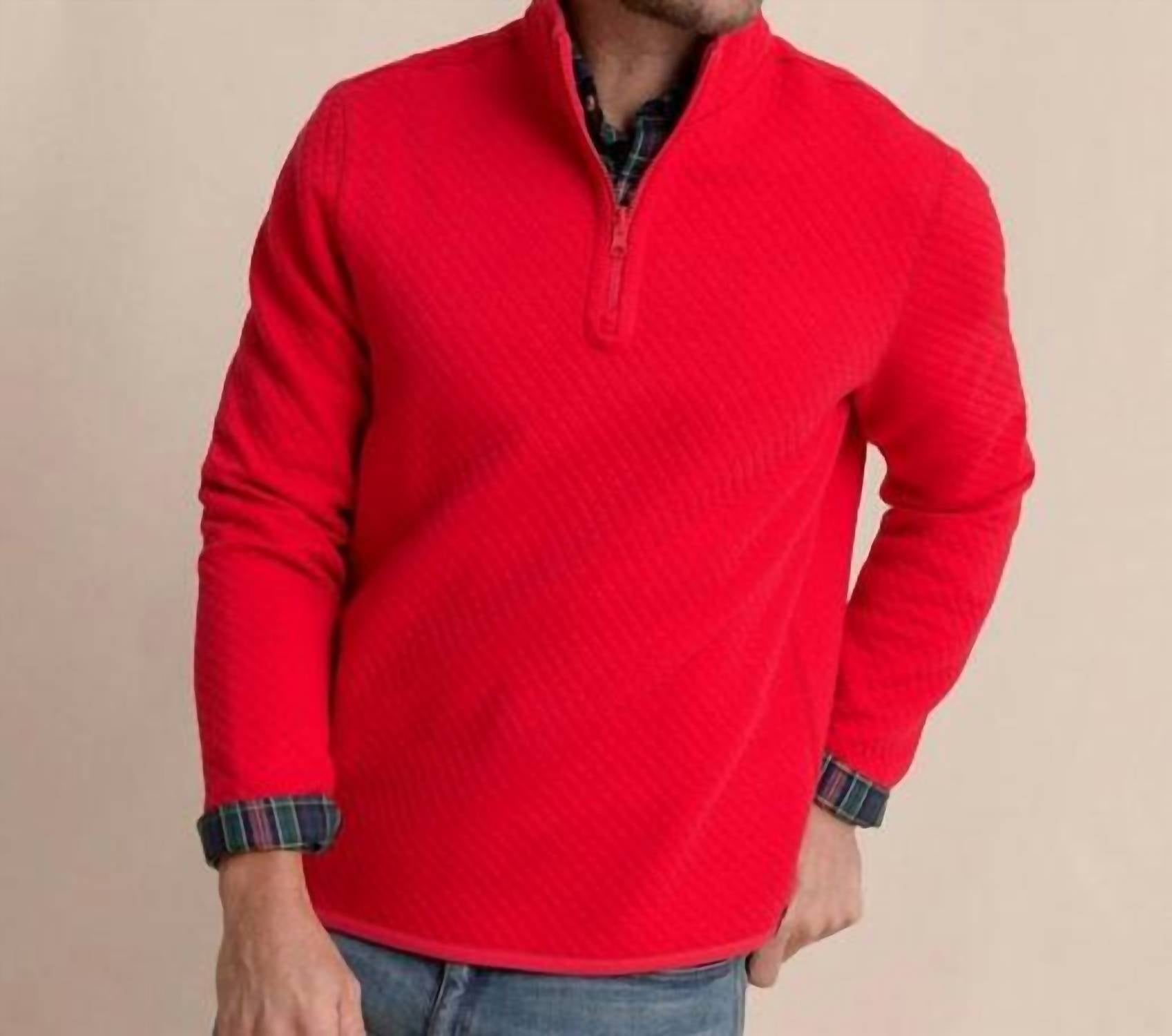 Southern Tide - Oak Island Reversible Quarter Zip Top