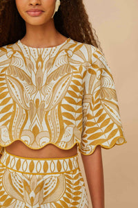Farm Rio - Lace Nature Top