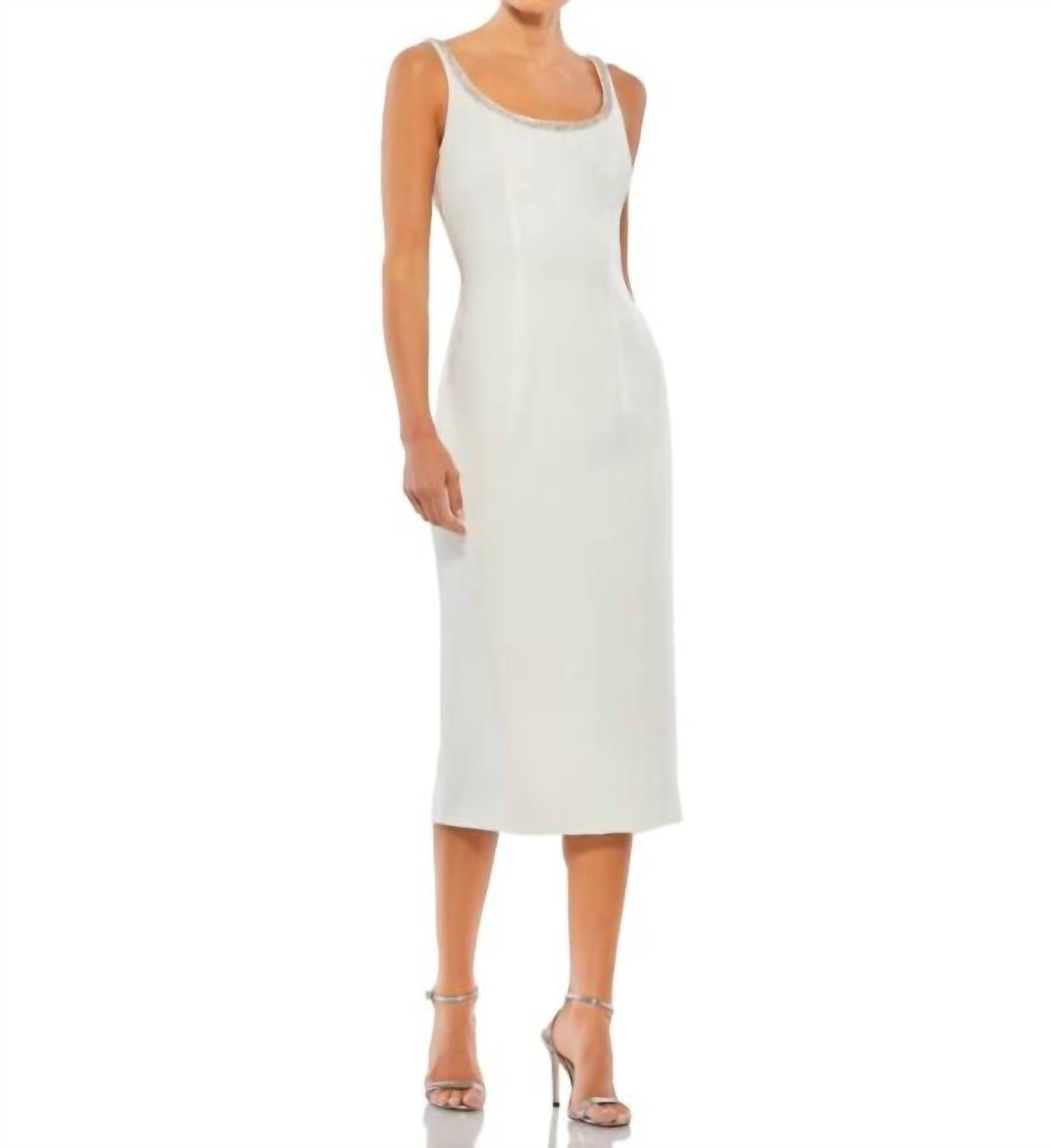 Ieena For Mac Duggal - Embellished Sleeveless Evening Dress