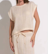 Elan - Cap Sleeve Bali Top