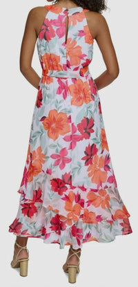 Calvin Klein - Floral-print Halter Maxi Dress