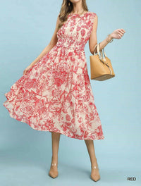 Umgee - Toile Print Midi Dress