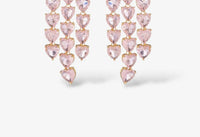 Eye Candy Los Angeles - Women's Heart Drop Earrings