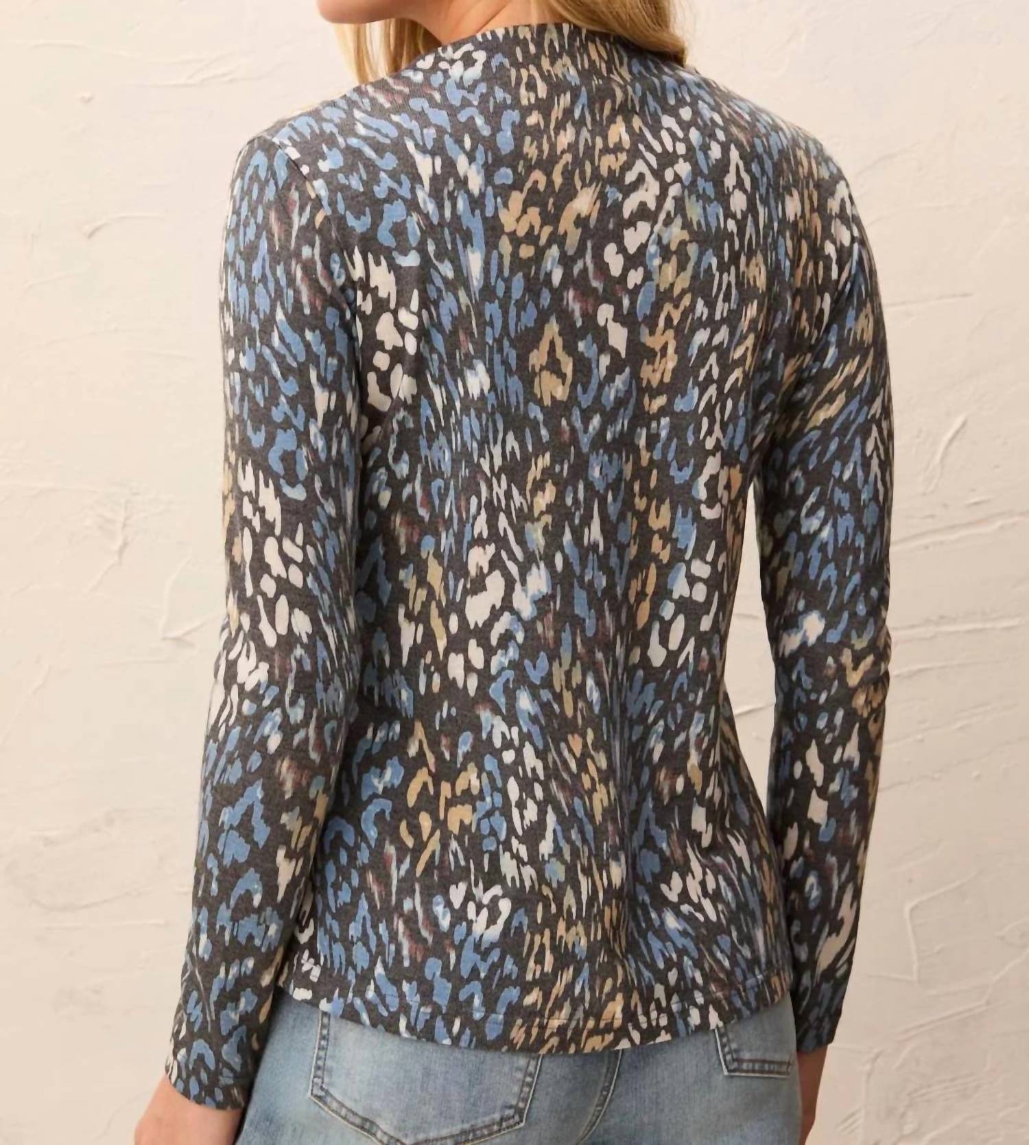 Mb By Tribal - Soft Knit Funnel Neck Long Sleeve Top