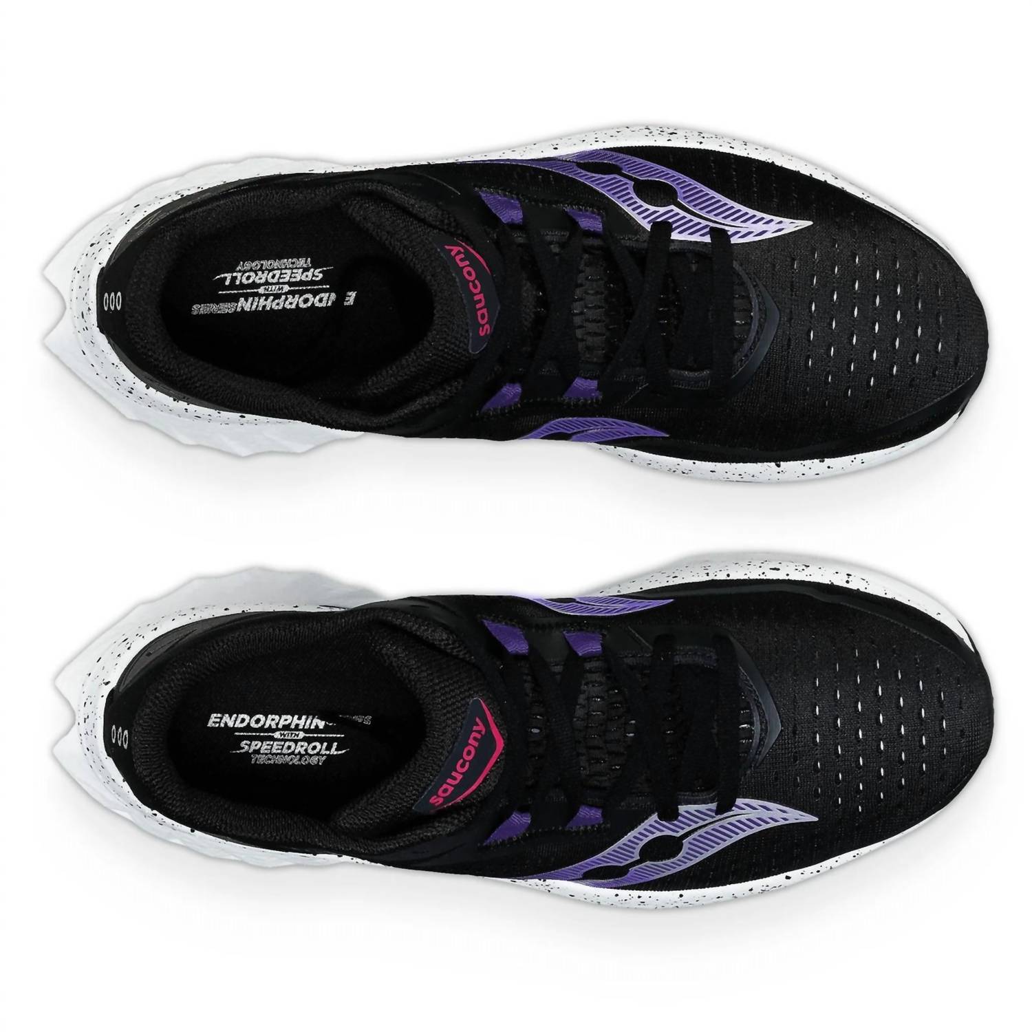 SAUCONY Women's Endorphin Speed 4 Shoes in black 1 - women's shoe - alternate view