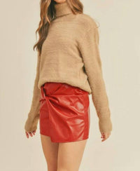 &Merci - Faux Leather Skirt