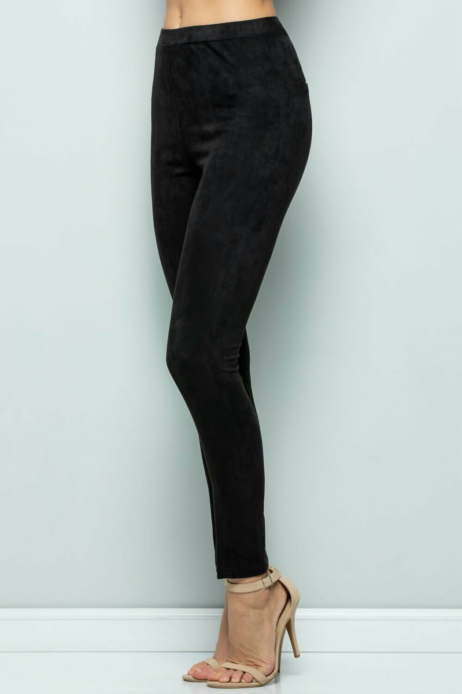 See And Be Seen - Faux Suede Leggings
