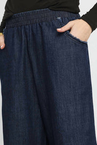 Umgee - Fringe Hem Wide Leg Pants