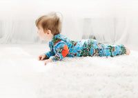 Maddie & Connor Co. - Harborside Holiday Zipper Footie