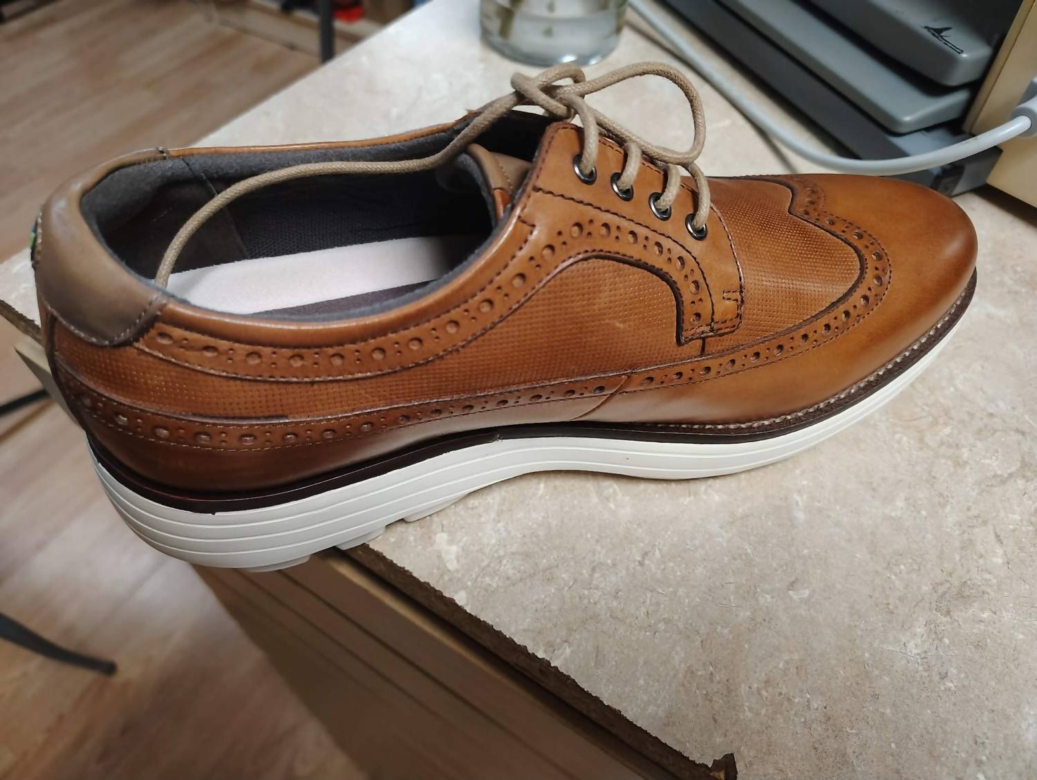 Gravity Defyer Men's Morteson Shoe in brown - men's shoe