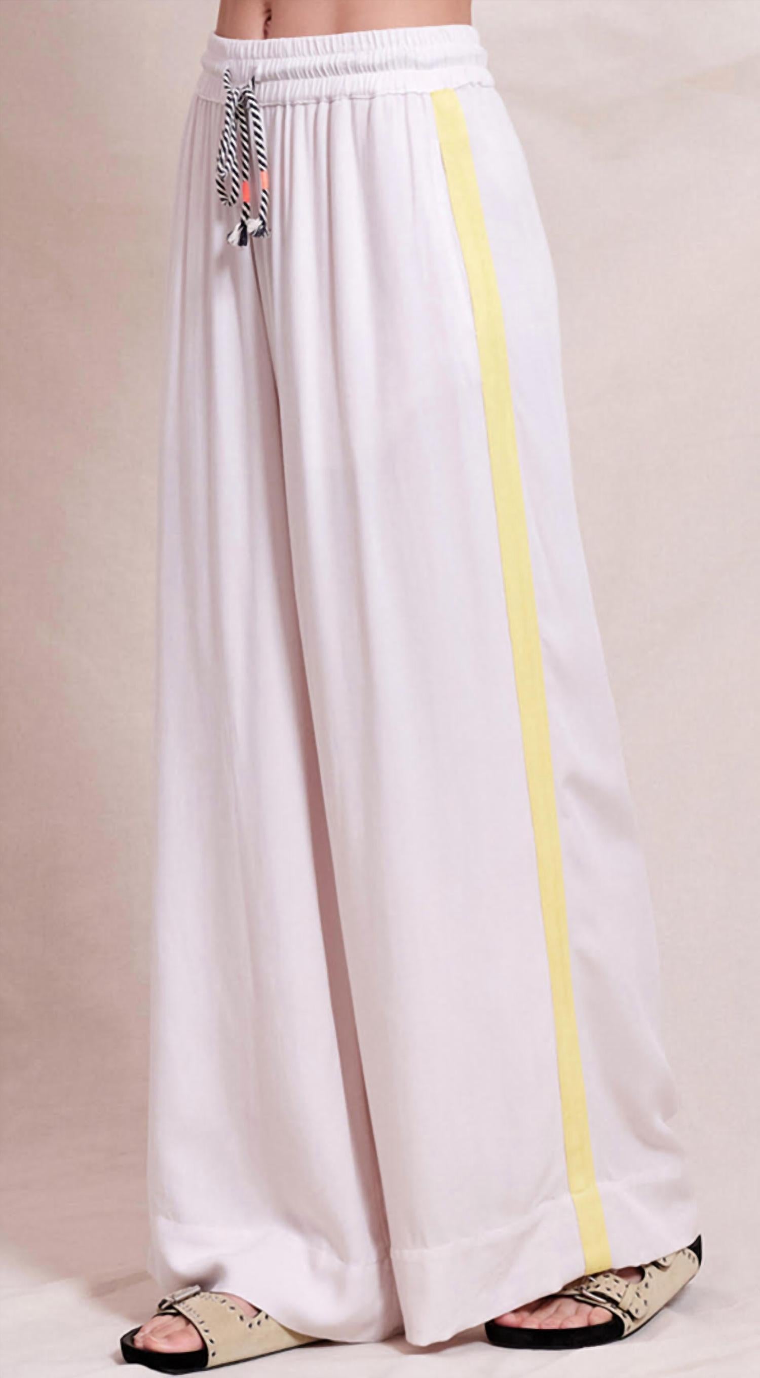 Sundry - Striped Cord Wide Leg Pant