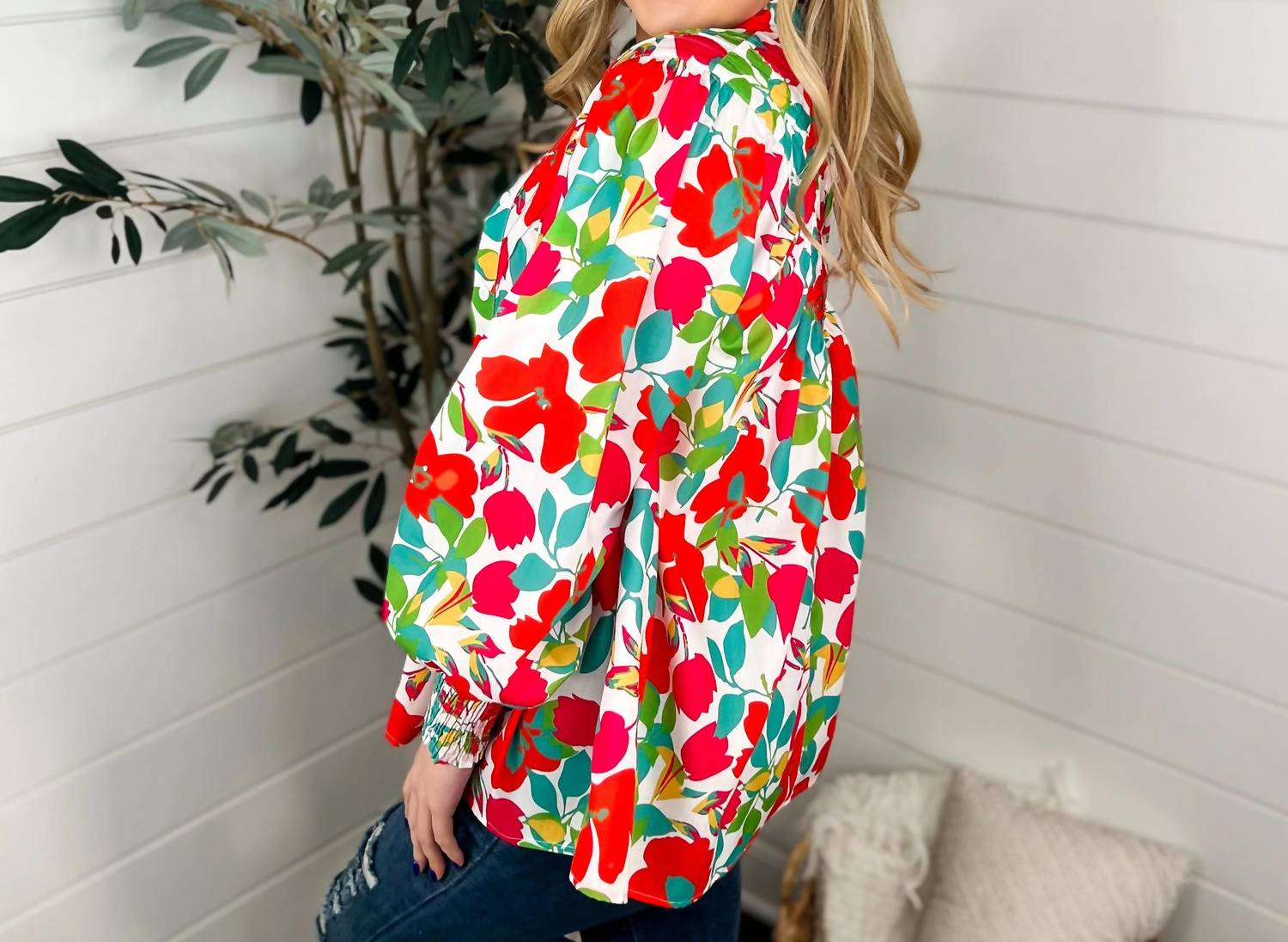 Jess Lea - Looking Fine Long Sleeve Button Up Top