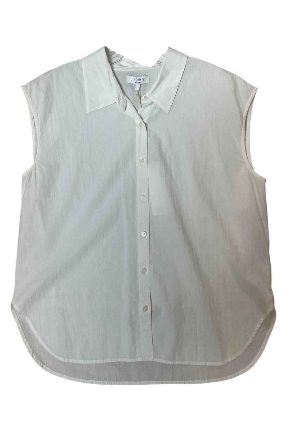 J. Society - Women's Sleeveless Button Front Top