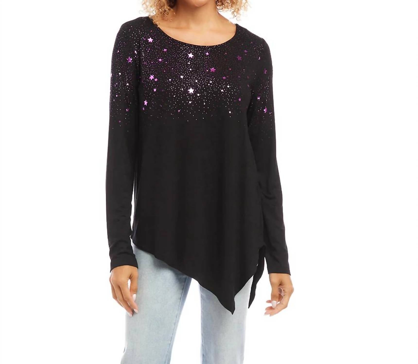 Karen Kane - Belita Print Asymmetric Top