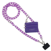 Save The Girls - Women's Clip & Go Phone Purse Crossbody Ice Chain Strap Zippered Pouch