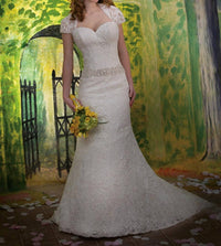 Mary'S Bridal - Fit And Flare All Over Lace Gown