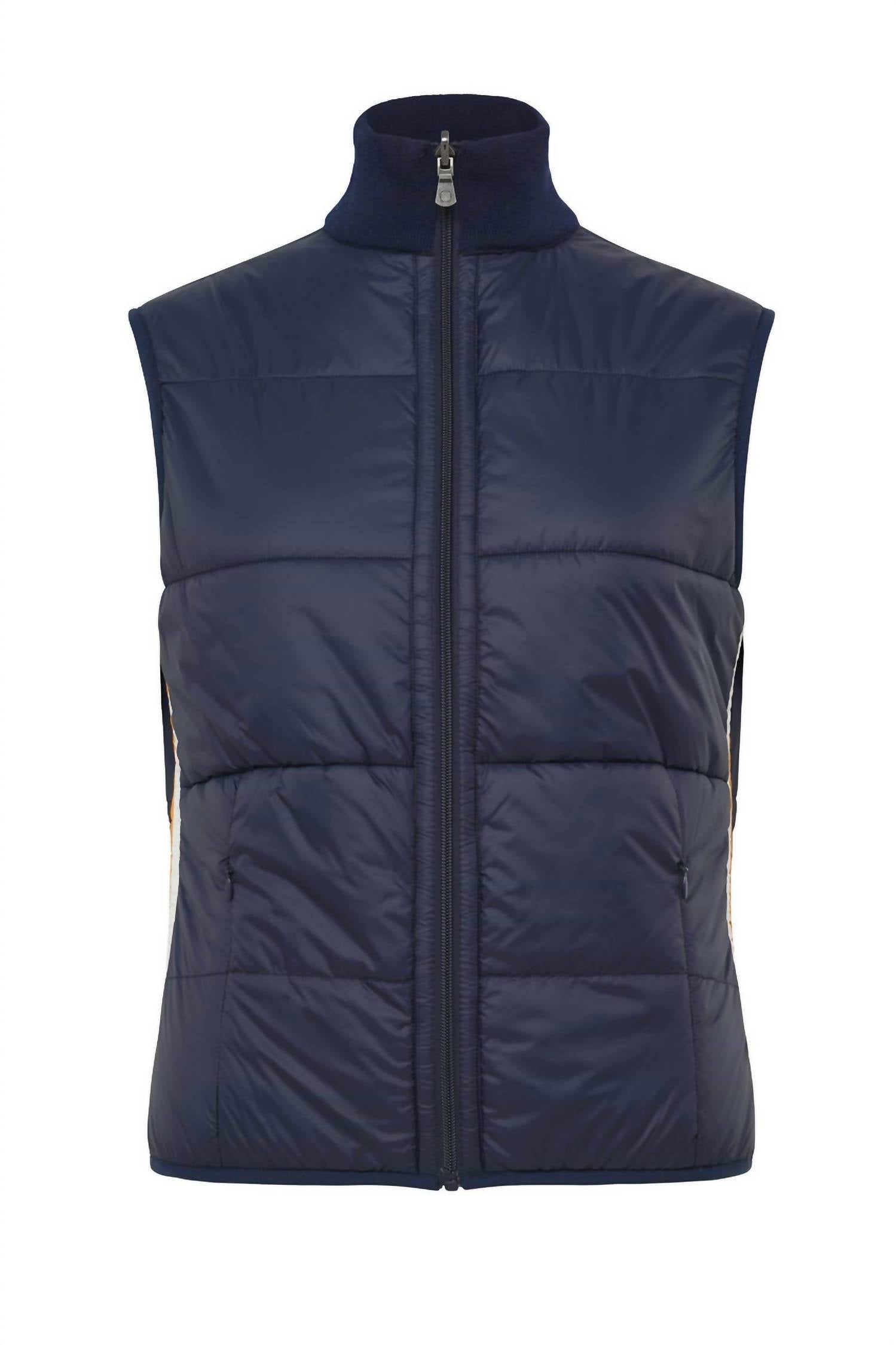 Anatomie - Terry Nylon Sweater Vest With Stripe