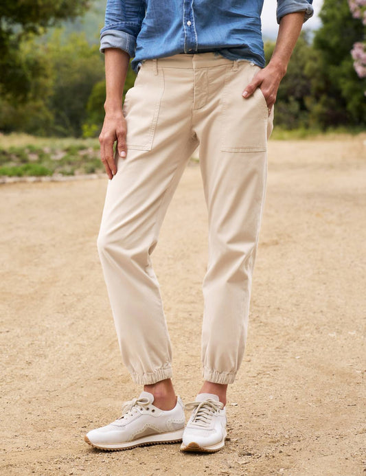 Frank & Eileen - Foxrock Italian Stretch Cotton Utility Jogger